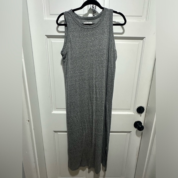 Current/Elliott The Perfect Muscle Tee Maxi Dress Heather Gray - Size 3 Large - Picture 4 of 7